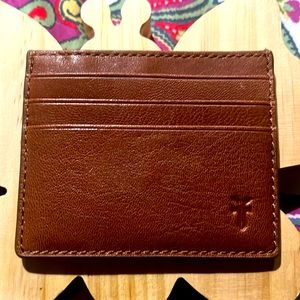 Frye leather card case
